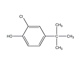 4-叔丁基-2-氯酚结构式