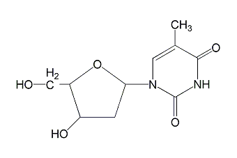 胸苷结构式
