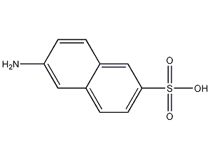 6-氨基-2-萘磺酸结构式