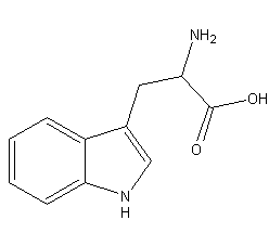 DL-色氨酸结构式