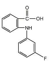 N-(3-氟基)氨茴酸结构式