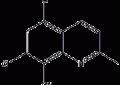 5,7-二氯-2-甲基-8-羟基喹啉结构式
