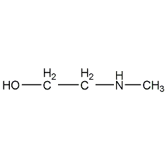 2-(甲胺基)乙醇结构式