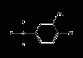 3-氨基-4-氯三氟甲苯结构式