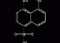 1-氨基-8-萘酚-4-磺酸结构式