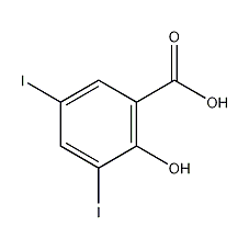 3,5-二碘水杨酸结构式