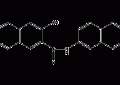 N-2-萘基-3-羟基-2-萘甲酰胺结构式