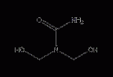 N,N-二羟甲基脲结构式