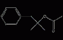 乙酸1,1-二甲基-2-苯乙酯结构式
