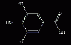 3,4,5-三羟基苯甲酸结构式