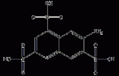 7-氨基-1,3,6-萘硫酸结构式